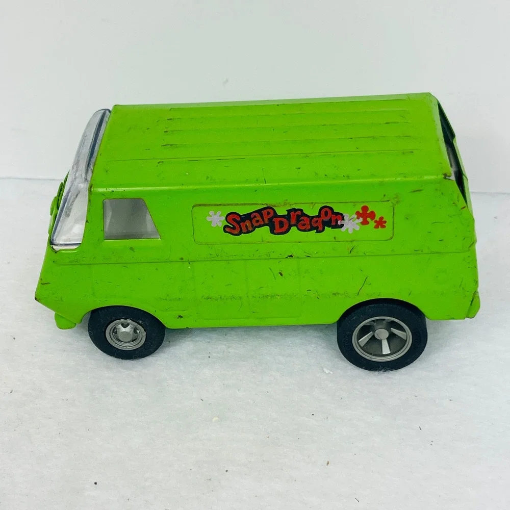 Vintage Tonka Snap Dragon Van Lime Green Metal Diecast USA 55450 Retro Toy